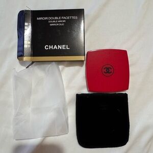 CHANEL Gift With Purchase Red Compact Mirror